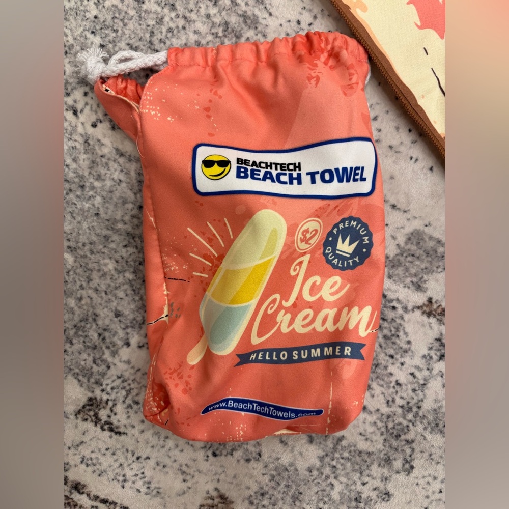 Ice Cream Design Beach Towel - Picture 2 of 7